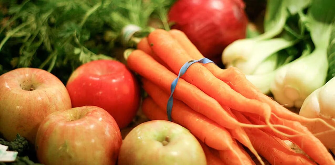 vitamines dans les légumes et les fruits
